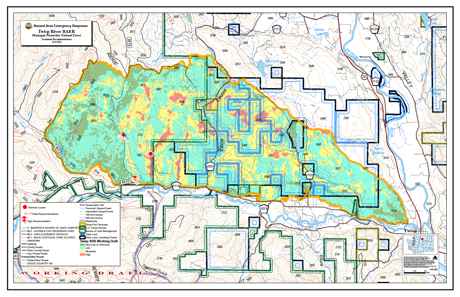 Maps Central Washington Fire Recovery 2015